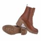 Damen High-Heel Stiefeletten - camel