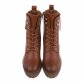 Damen High-Heel Stiefeletten - camel