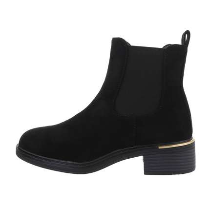 Damen Chelsea Boots - blacksuede Gr. 37