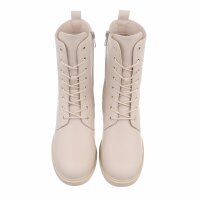 Damen Schnürstiefeletten - beige