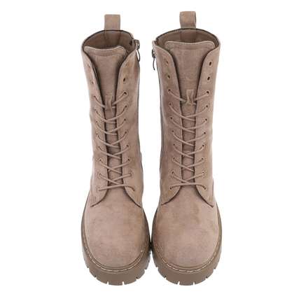 Damen Schnrstiefeletten - khaki