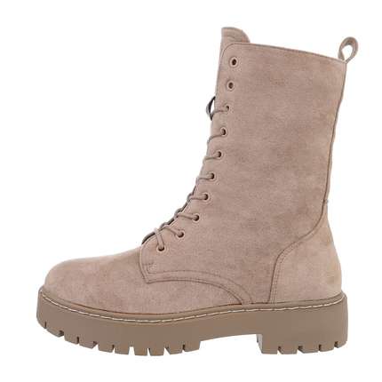 Damen Schnrstiefeletten - khaki Gr. 38