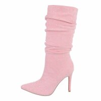 Damen High-Heel Stiefel - nude