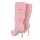 Damen High-Heel Stiefel - nude