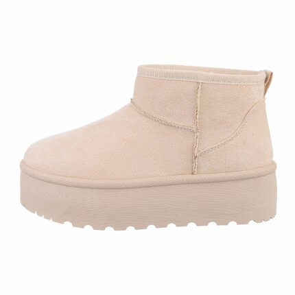 Damen Winterstiefeletten - beige - 12 Paar