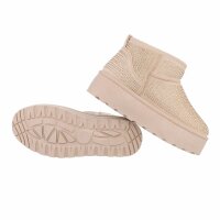 Damen Winterstiefeletten - beige