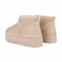 Damen Winterstiefeletten - beige
