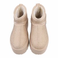 Damen Winterstiefeletten - beige
