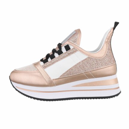 Damen Low-Sneakers - champagne