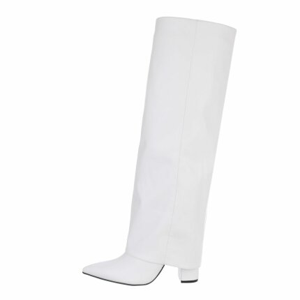 Damen High-Heel Stiefel - white Gr. 37