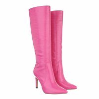 Damen High-Heel Stiefel - pink