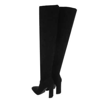 Damen Overknee-Stiefel - black