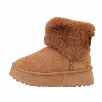 Damen Winterstiefeletten - camel