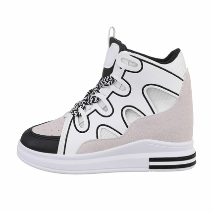 Damen High-Sneakers - whiteblack - 12 Paar