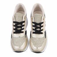 Damen Low-Sneakers - gold