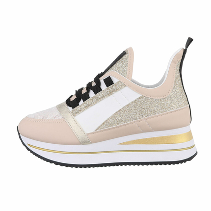 Damen Low-Sneakers - apricot