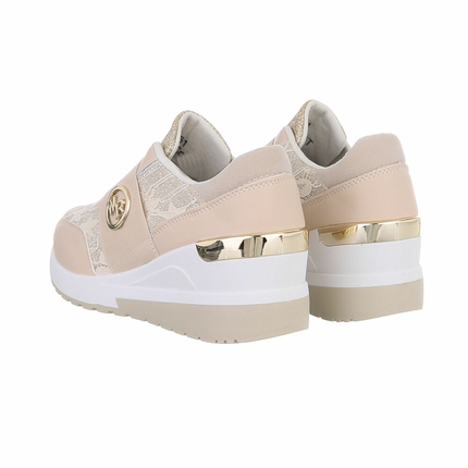 Damen Low-Sneakers - apricot