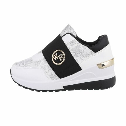 Damen Low-Sneakers - white - 12 Paar