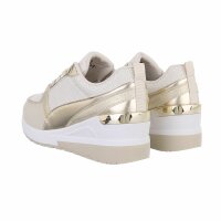 Damen Low-Sneakers - apricot