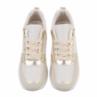 Damen Low-Sneakers - apricot