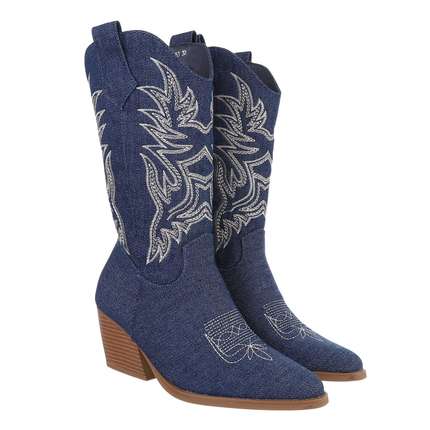 Damen Western- & Bikerboots - dblue