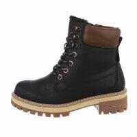 Damen Schn&uuml;rstiefeletten - black