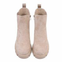 Damen Chelsea Boots - beigesuede