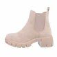 Damen Chelsea Boots - beigesuede Gr. 41