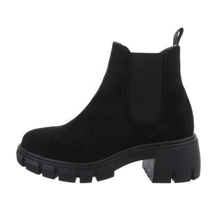Damen Chelsea Boots - blacksuede Gr. 36