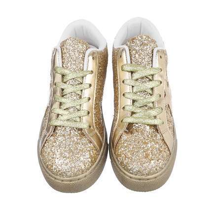 Damen Low-Sneakers - gold