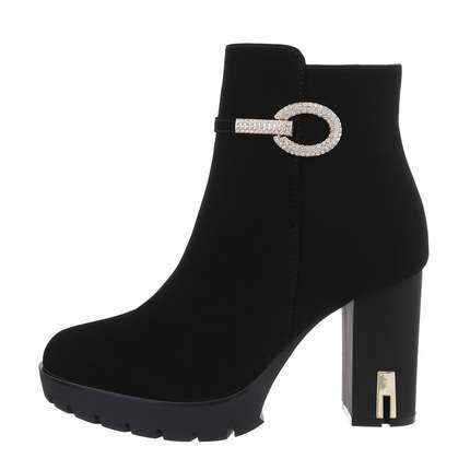 Damen High-Heel Stiefeletten - black