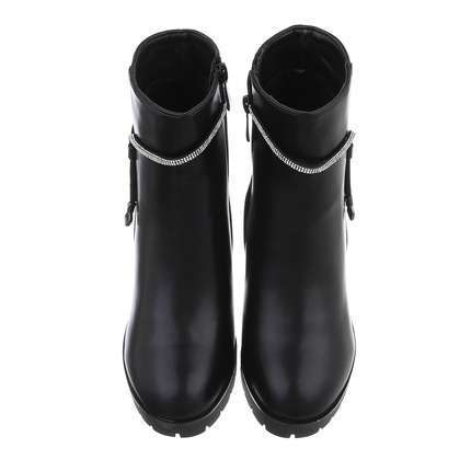 Damen High-Heel Stiefeletten - blackb Gr. 36