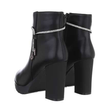 Damen High-Heel Stiefeletten - blackb Gr. 39