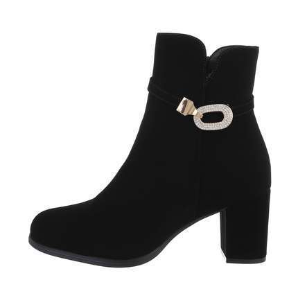 Damen High-Heel Stiefeletten - black