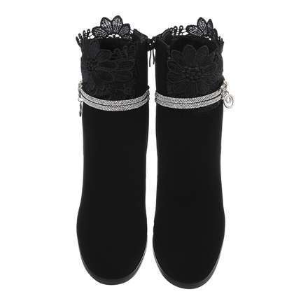 Damen High-Heel Stiefeletten - black Gr. 39
