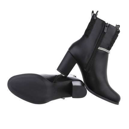 Damen High-Heel Stiefeletten - black Gr. 36