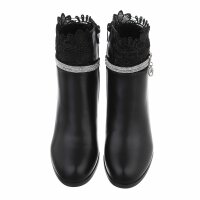 Damen High-Heel Stiefeletten - black