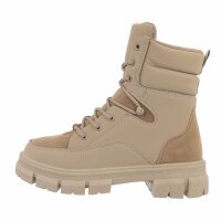 Damen Schnrstiefeletten - khaki