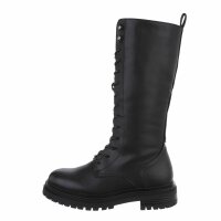 Damen Schnrstiefel - black