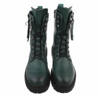 Damen Schnürstiefeletten - green