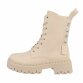 Damen Schnürstiefeletten - beige