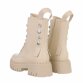 Damen Schnürstiefeletten - beige