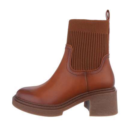 Damen Klassische Stiefeletten - camel Gr. 41