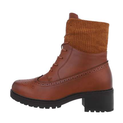 Damen Schnrstiefeletten - camel Gr. 37