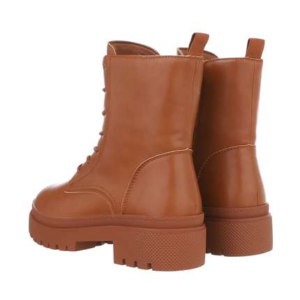 Damen Schnrstiefeletten - camel