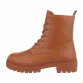 Damen Schnürstiefeletten - camel Gr. 36