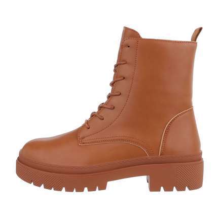 Damen Schnrstiefeletten - camel Gr. 39