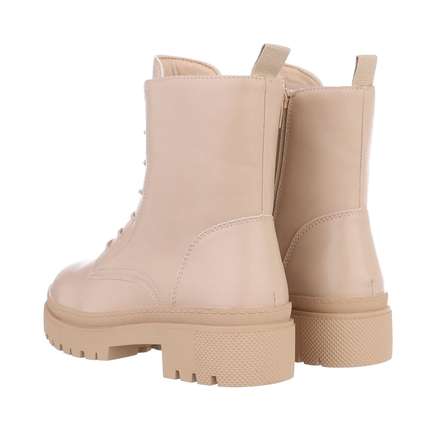 Damen Schnrstiefeletten - cream