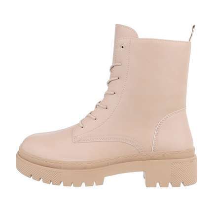 Damen Schnrstiefeletten - cream Gr. 38