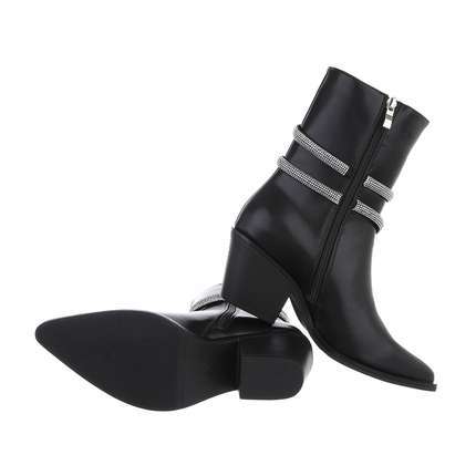 Damen High-Heel Stiefeletten - black